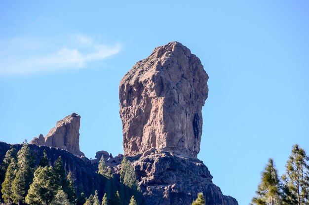 Formação basáltica de rocha vulcânica em Gran Canaria