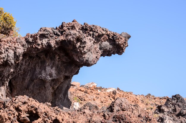 Formação de lava basáltica