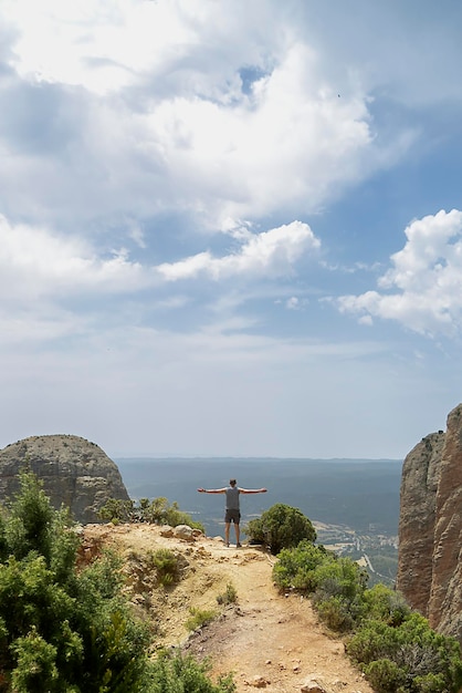 Formação geológica dos mallos de Riglos em Huesca Aragão