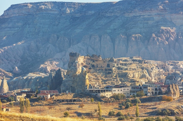 Formação rochosa incomum na famosa Capadócia, na Turquia