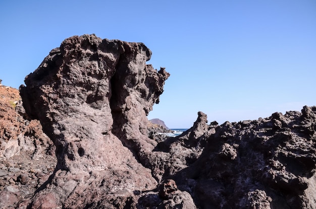 Formación de lava basáltica