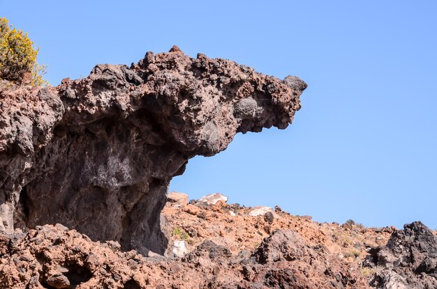 Formación de lava basáltica