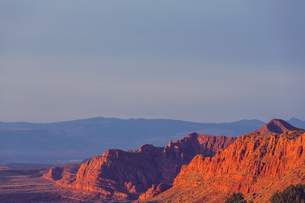 Formaciones de arenisca en Utah, EE. UU.