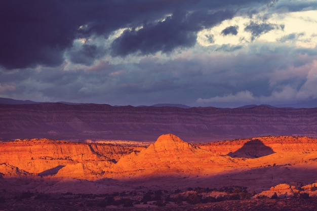 Formaciones de arenisca en Utah, EE. UU.