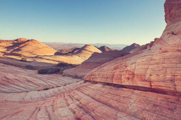 Formaciones de arenisca en Utah, Estados Unidos. Pisos Yant