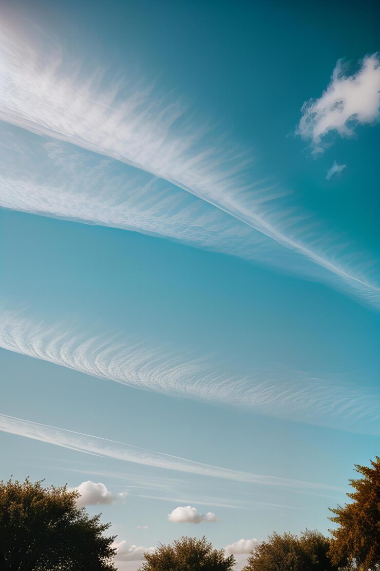 Formaciones de nubes abstractas con texturas suaves