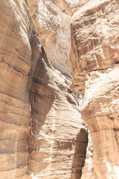 Formaciones de roca roja en Petra Jordan