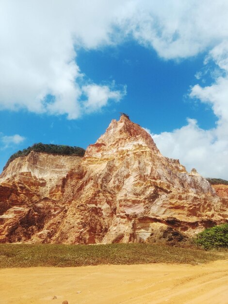 Foto formaciones rocosas en el paisaje contra el cielo