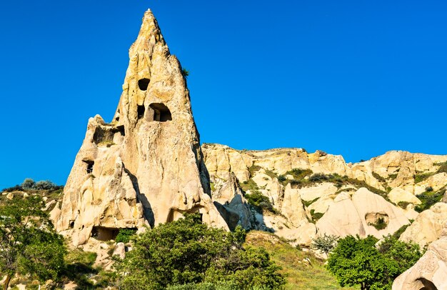 Formaciones rocosas del valle de Goreme en Capadocia, Turquía