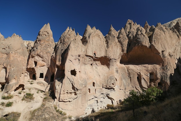 Formaciones rocosas en el valle de Zelve Cappadocia Nevsehir Turquía