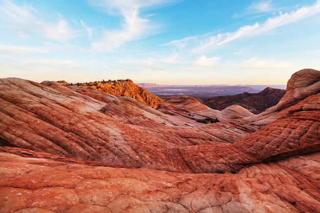 Formações de arenito em Utah, EUA. Yant flats