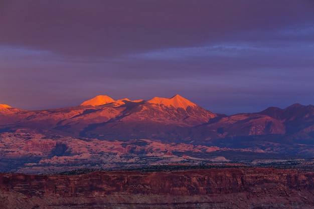 Formações de arenito em Utah, EUA