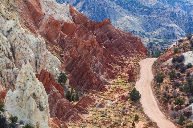 Formações de arenito em Utah, EUA