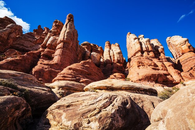 Formações de arenito em Utah, EUA.