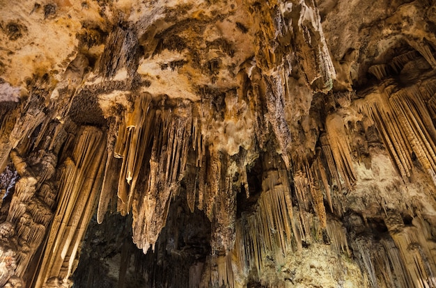 Formações de caverna de Nerja. Estalactites, em, famosos, nerja, cavernas, em, nerja, málaga, andalusia, sp