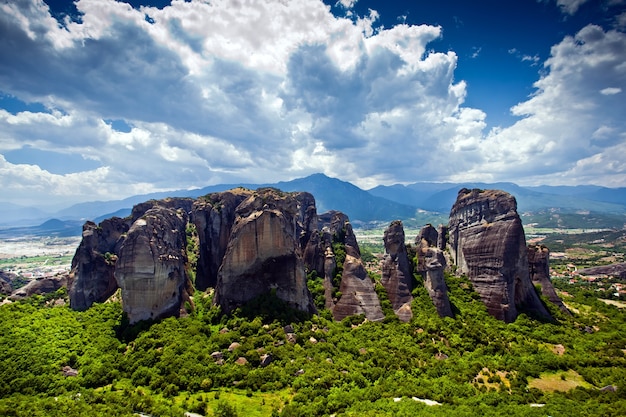 Formações rochosas da Grécia Meteora