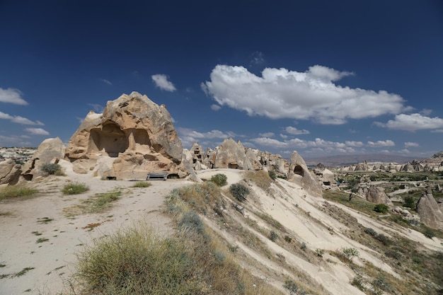 Formações rochosas em Swords Valley Capadócia Nevsehir Turquia