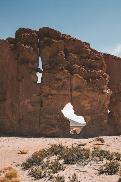 Foto formações rochosas no deserto