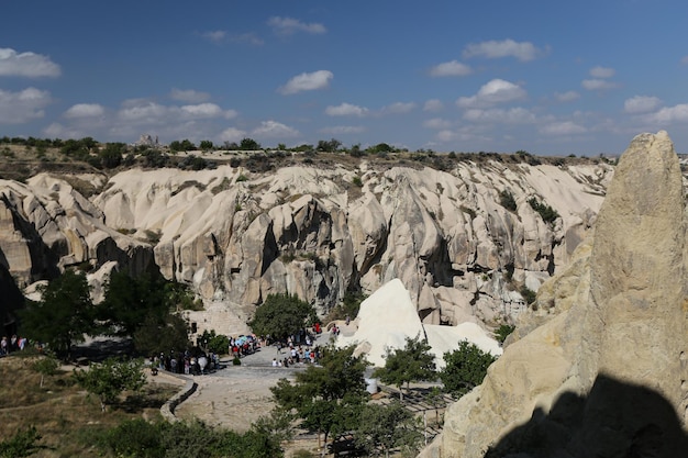 Formações rochosas no parque nacional de goreme capadócia nevsehir turquia