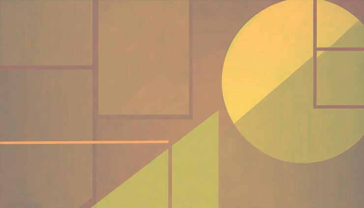 Foto formas abstratas com fundo colorido.