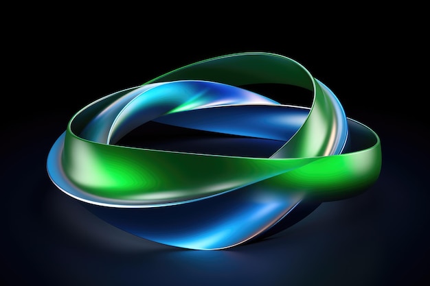 Formas circulares brillantes forma de anillo espacio vacío