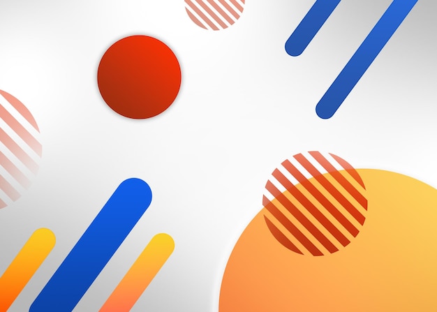 formas coloridas em fundo branco