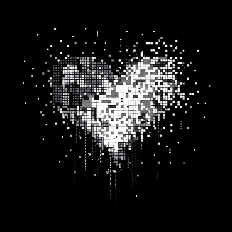 Foto formas de corazón en varios estilos artísticos, incluidas acuarelas abstractas, patrones florales y geométricos, perfectos para diseños temáticos de amor y invitaciones de boda para el día de san valentín.