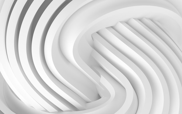 Formas curvas abstractas. Fondo circular blanco.