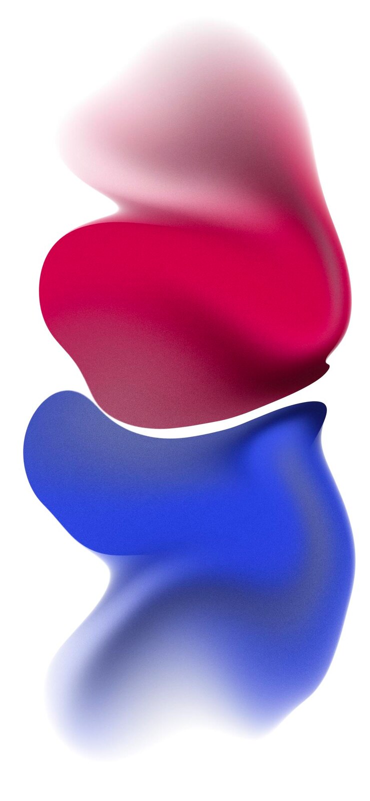 Foto formas fluidas abstractas en rojo, azul y blanco