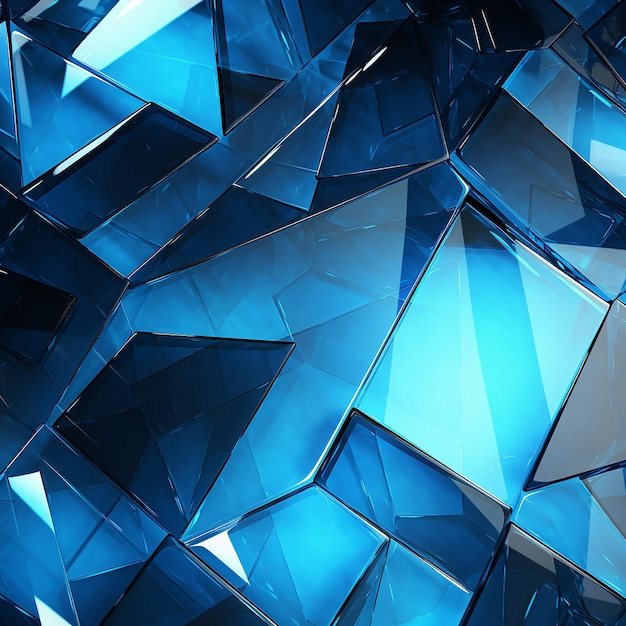 Foto formas geométricas fondo azul