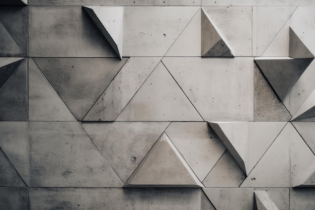 Foto formas geométricas minimalistas en textura rugosa de hormigón en tonos neutros