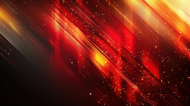 Formas geométricas rojas y doradas diseño de fondo vectorial abstracto de lujo
