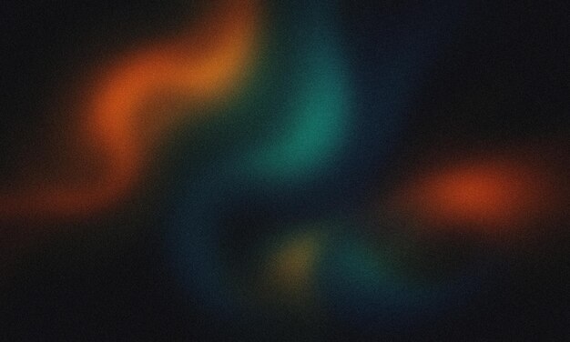 Formas giratorias coloridas en diseño verde azul naranja