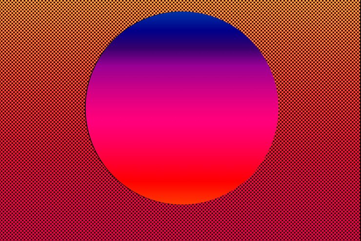 Foto formas de gradiente de esfera geométrica abstracta futurista moderna