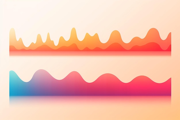 Foto formas de gradiente granulado de gradiente