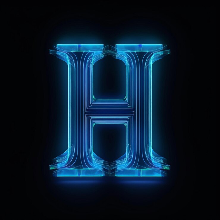 Foto formas de letras en tres dimensiones una perspectiva creativa