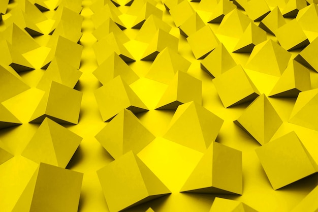 Formas y patrones de color amarillo medio geométrico Fondo abstracto para diseños audaces
