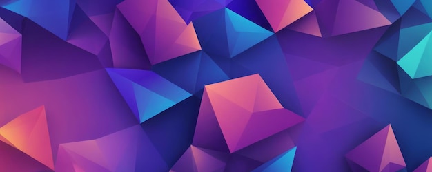 Formas poligonais em azul real roxo