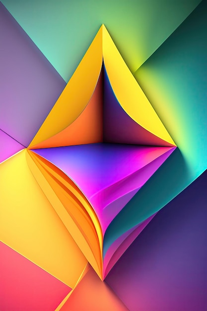 Formas triangulares 3D de fundo