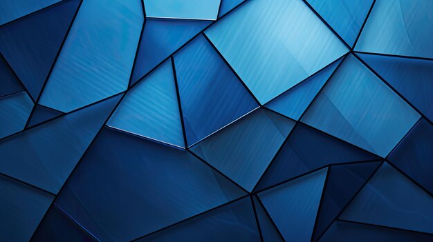 Formen mit blauem geometrischem Hintergrund