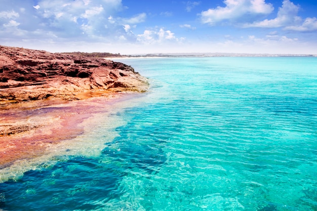 Formentera Illetes Insel Türkis tropischen Meer