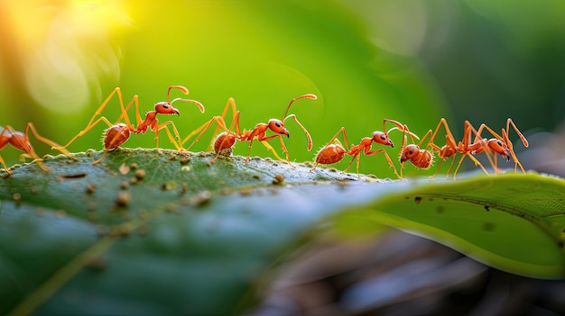 Formigas a recolher comida Inteligência Artificial Generativa