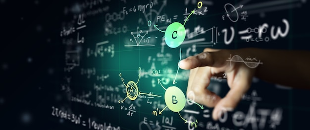 Fórmula científica y ecuación matemática Educación matemática o química Inteligencia artificial