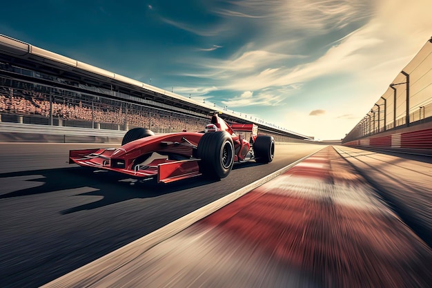 Foto formula one racing competition ai technology generated image