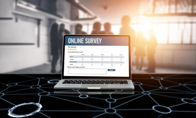 Formulario de encuesta en línea para la recopilación de información digital moderna