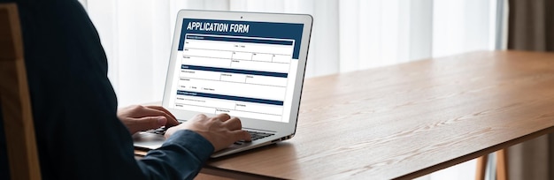 Formulario de solicitud en línea para el registro de moda