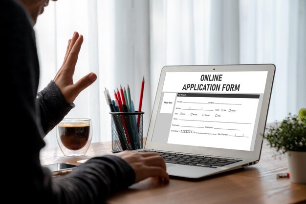 Formulario de solicitud en línea para el registro de moda