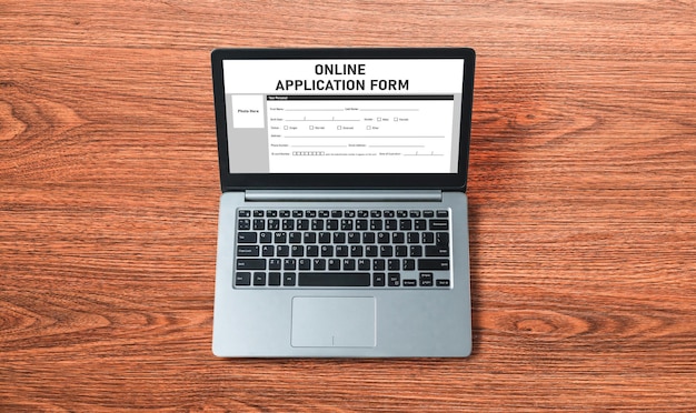 Formulario de solicitud en línea para el registro de moda