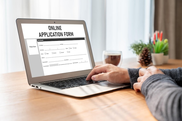 Formulario de solicitud en línea para el registro de moda