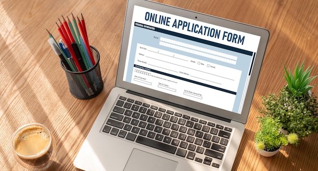 Formulario de solicitud en línea para el registro de moda
